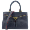 LOUIS VUITTON Sully PM Monogram Empreinte Leather Shoulder Bag Marine Rouge
