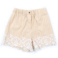 Christian Dior Bee embroidery Lace Stripe Shorts