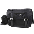 Prada Nylon Shoulder Bag 1BD953 Black