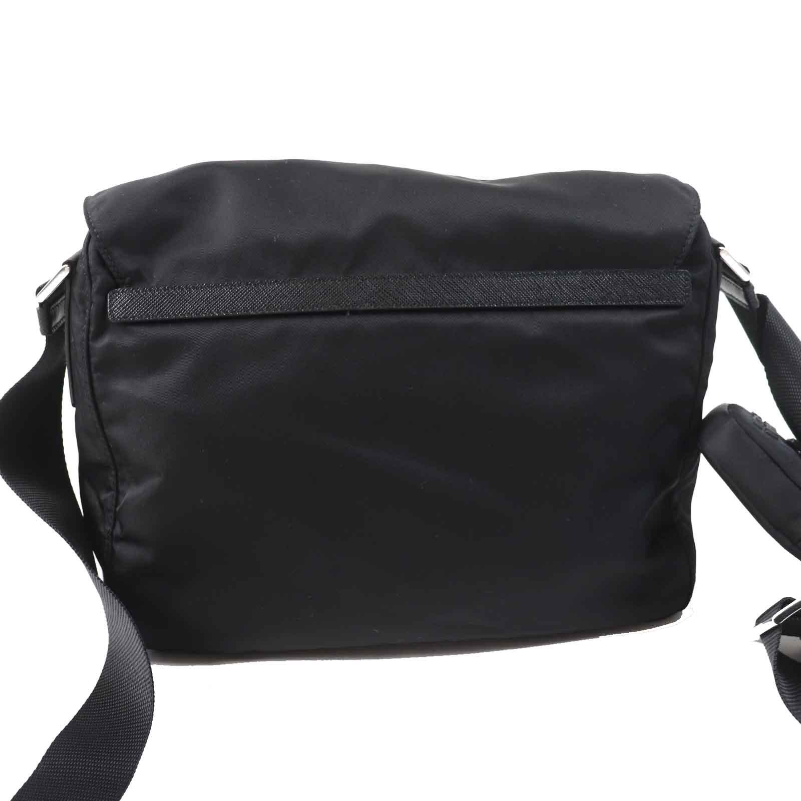 Prada Nylon Shoulder Bag 1BD953 Black