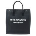 Saint Laurent Paris Rive Gauche N/S Canvas Leather Tote Bag