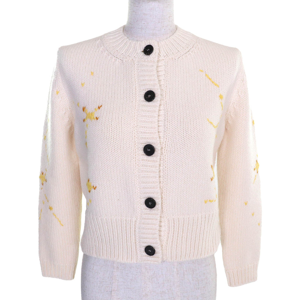 Christian Dior Pixel Zodiac Leo Logo Cardigan