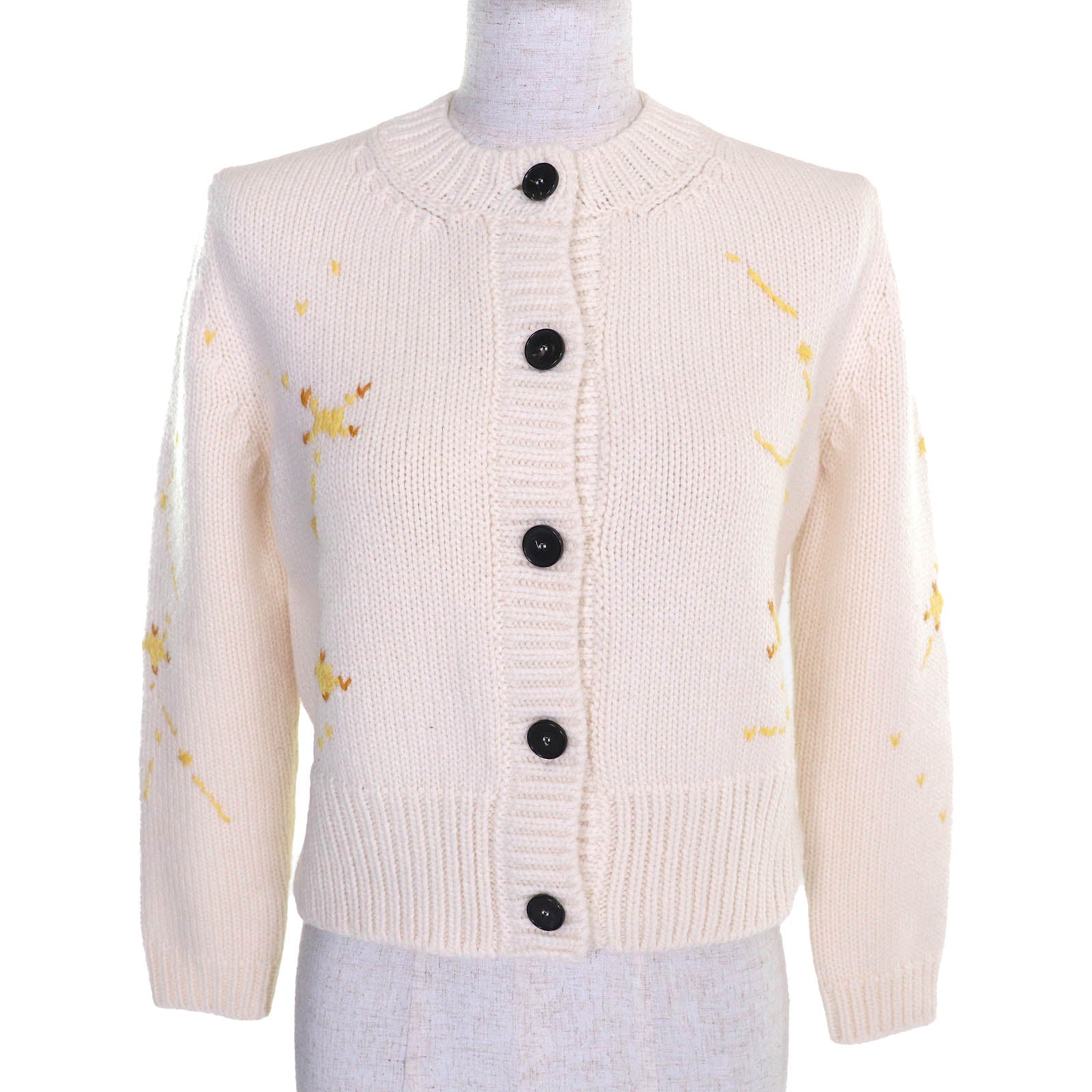 Christian Dior Pixel Zodiac Leo Logo Cardigan