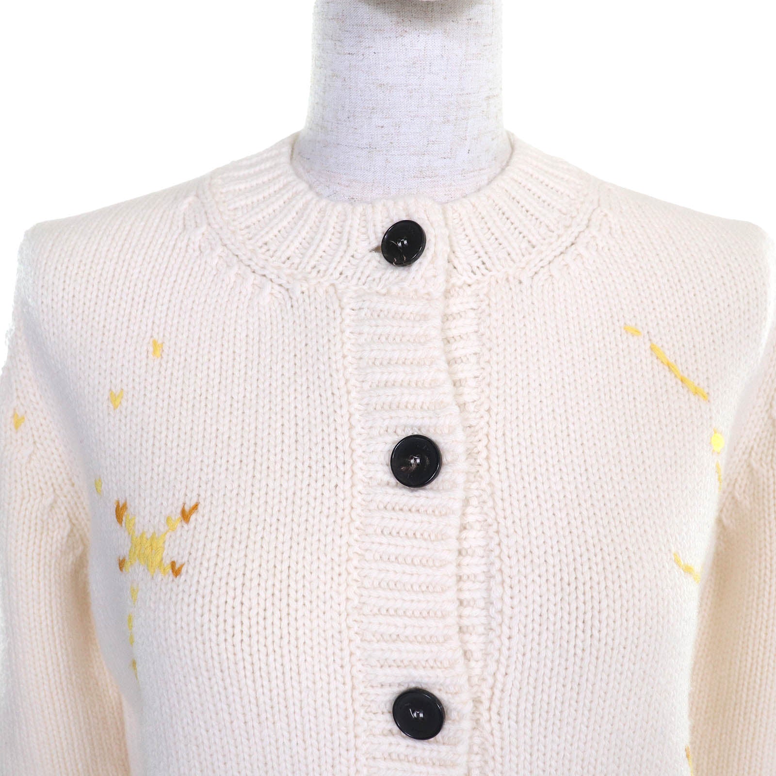 Christian Dior Pixel Zodiac Leo Logo Cardigan