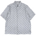 Dior CD Diamond Twill Silk Short Sleeve Shirt