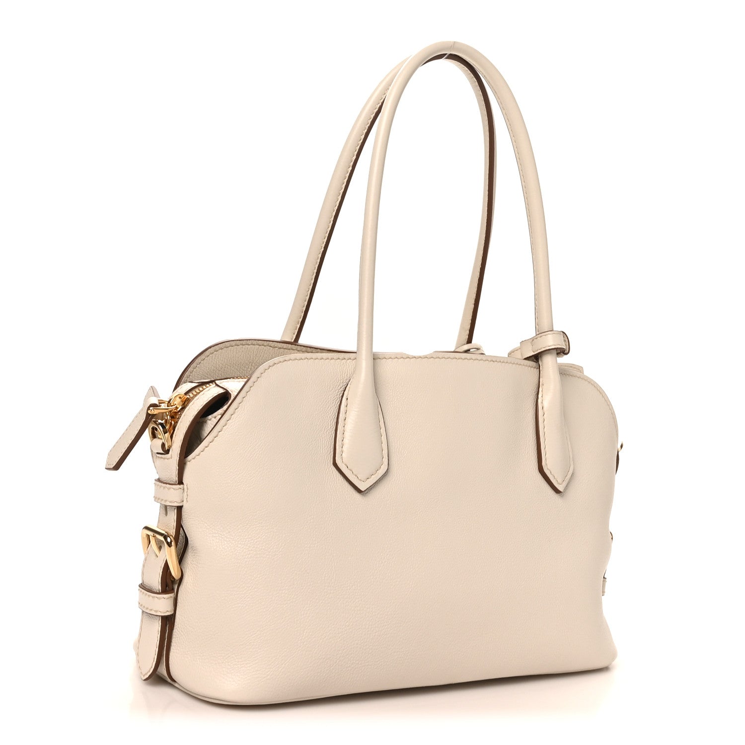 Glace Calfskin Medium Signet Tote Talco