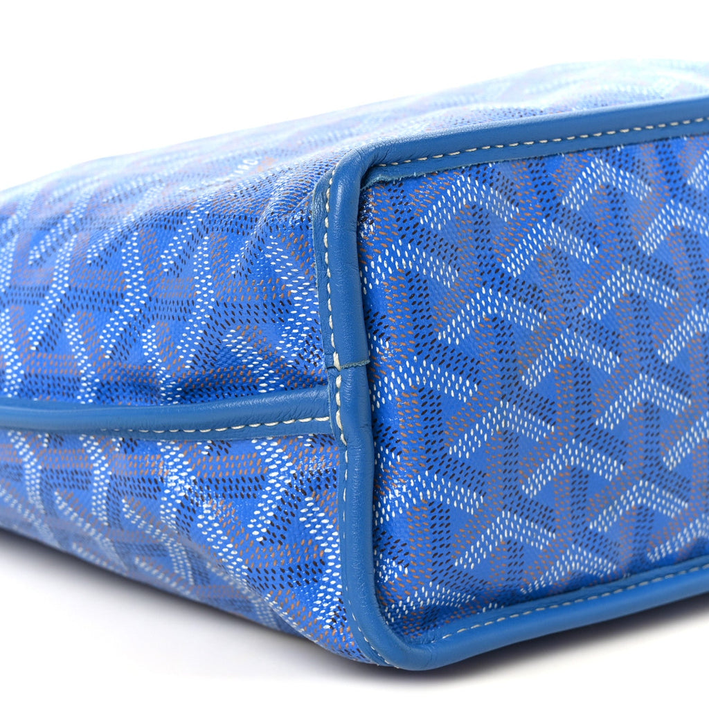 Goyardine Reversible Mini Anjou Sky Blue