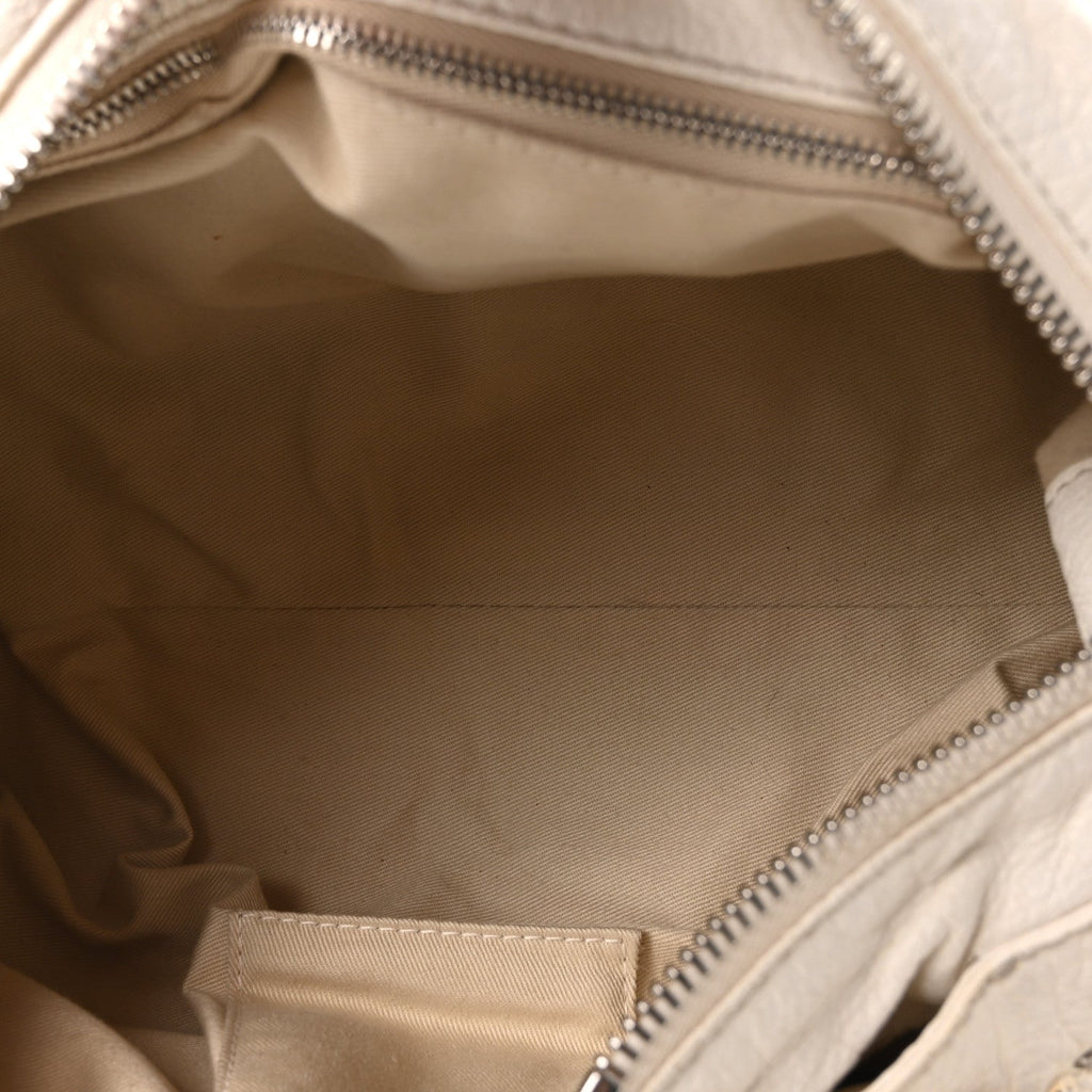 Calfskin Medium Paddington Satchel Ivory