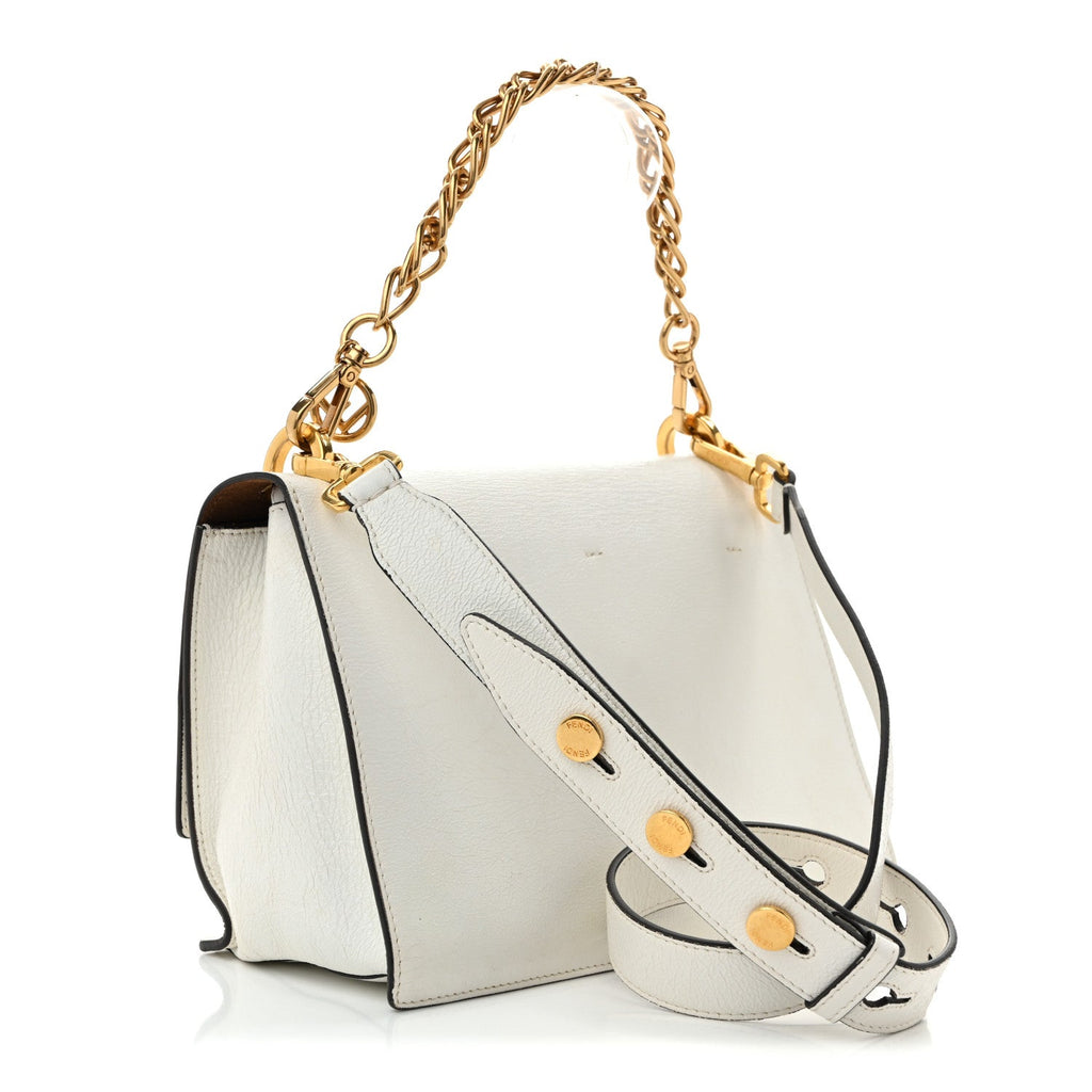 Agnello Old Shine F is Fendi Kan U Shoulder Bag White