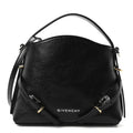 Tumbled Calfskin Nano Voyou Bag Black