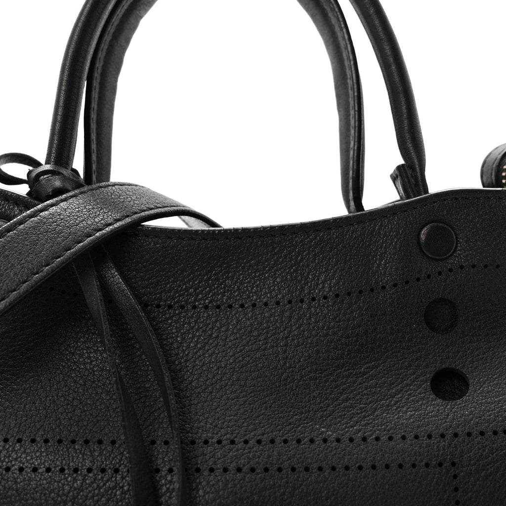 Veau Soyeux Perforated Blackout Hardware S City Black