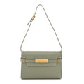 Smooth Calfskin Small Manhattan Shoulder Bag Light Green