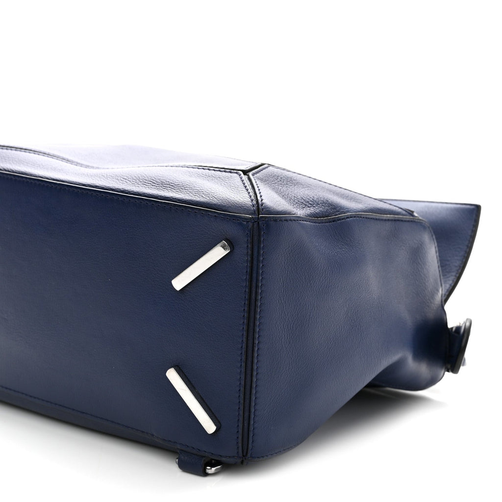 Calfskin Medium Puzzle Bag Marine