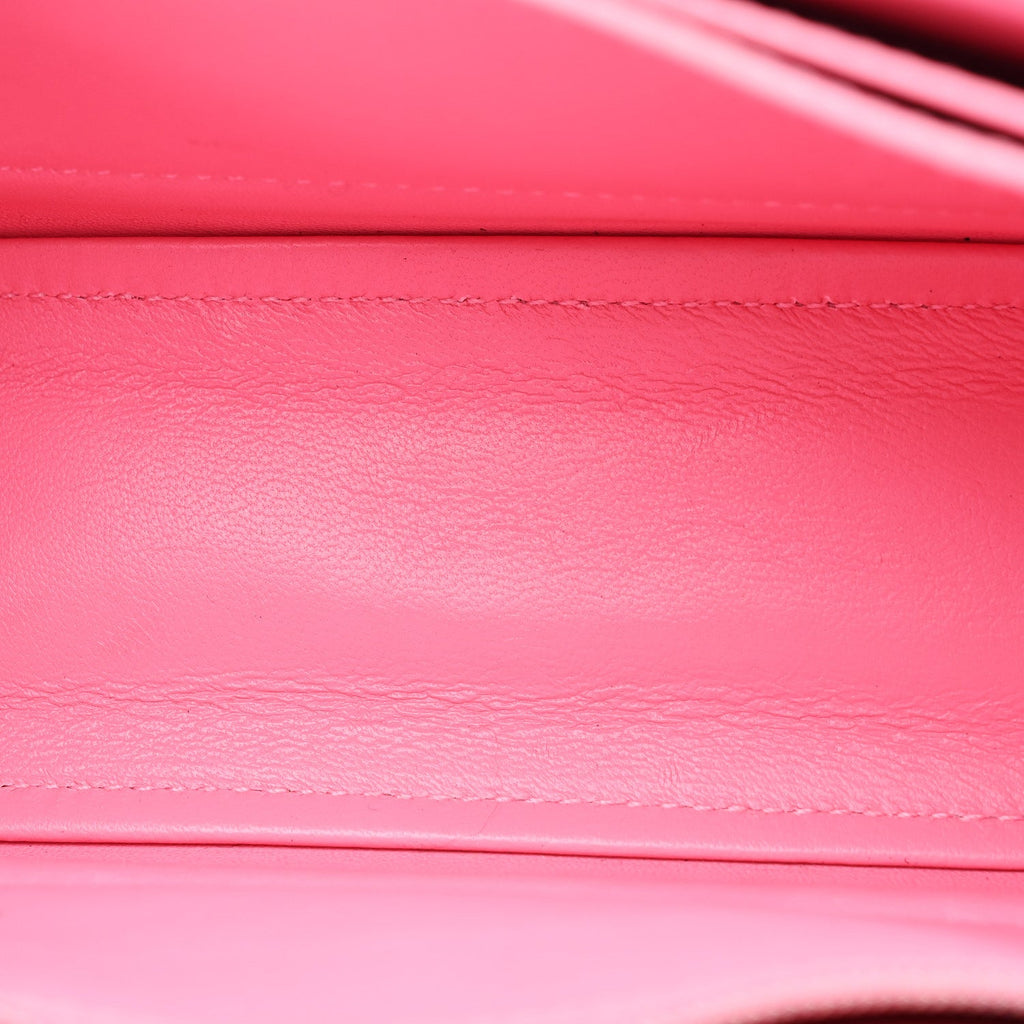 Crushed Calfskin Quilted Small Crush Chain Bag Sweet Pink