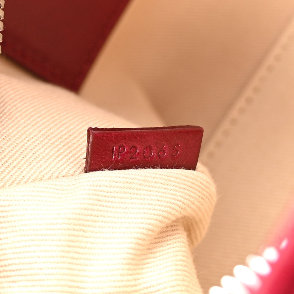 Shiny Calfskin Small Turismo Bag Burgundy