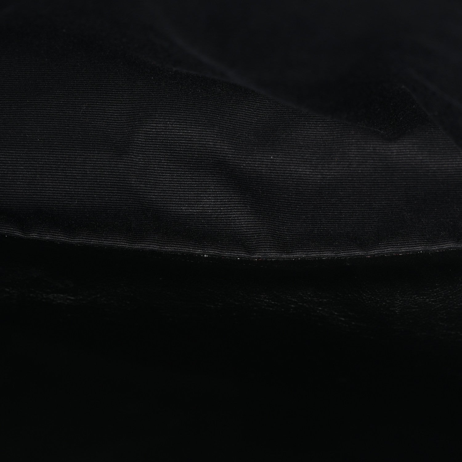 Sheepskin Matelasse Chevron Monogram Large College Satchel Black