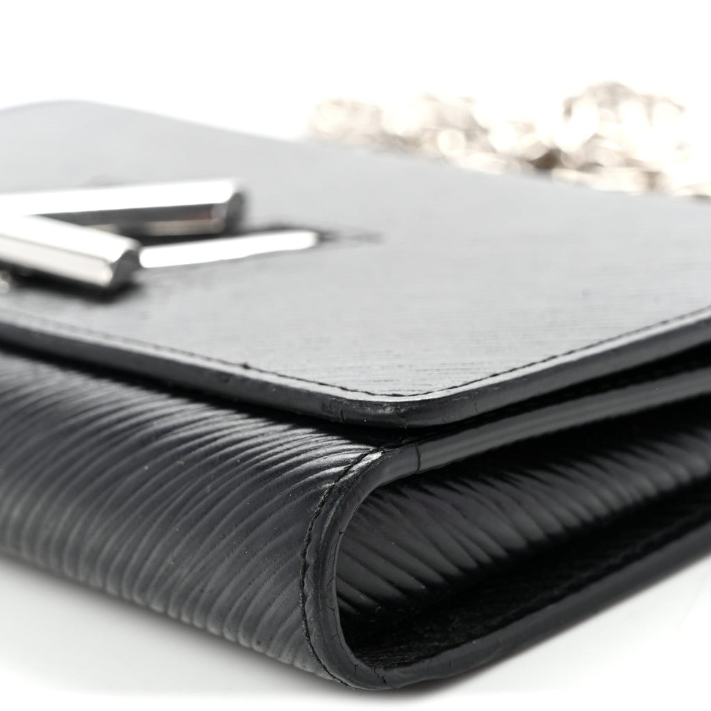 Epi Twist Chain Wallet Black