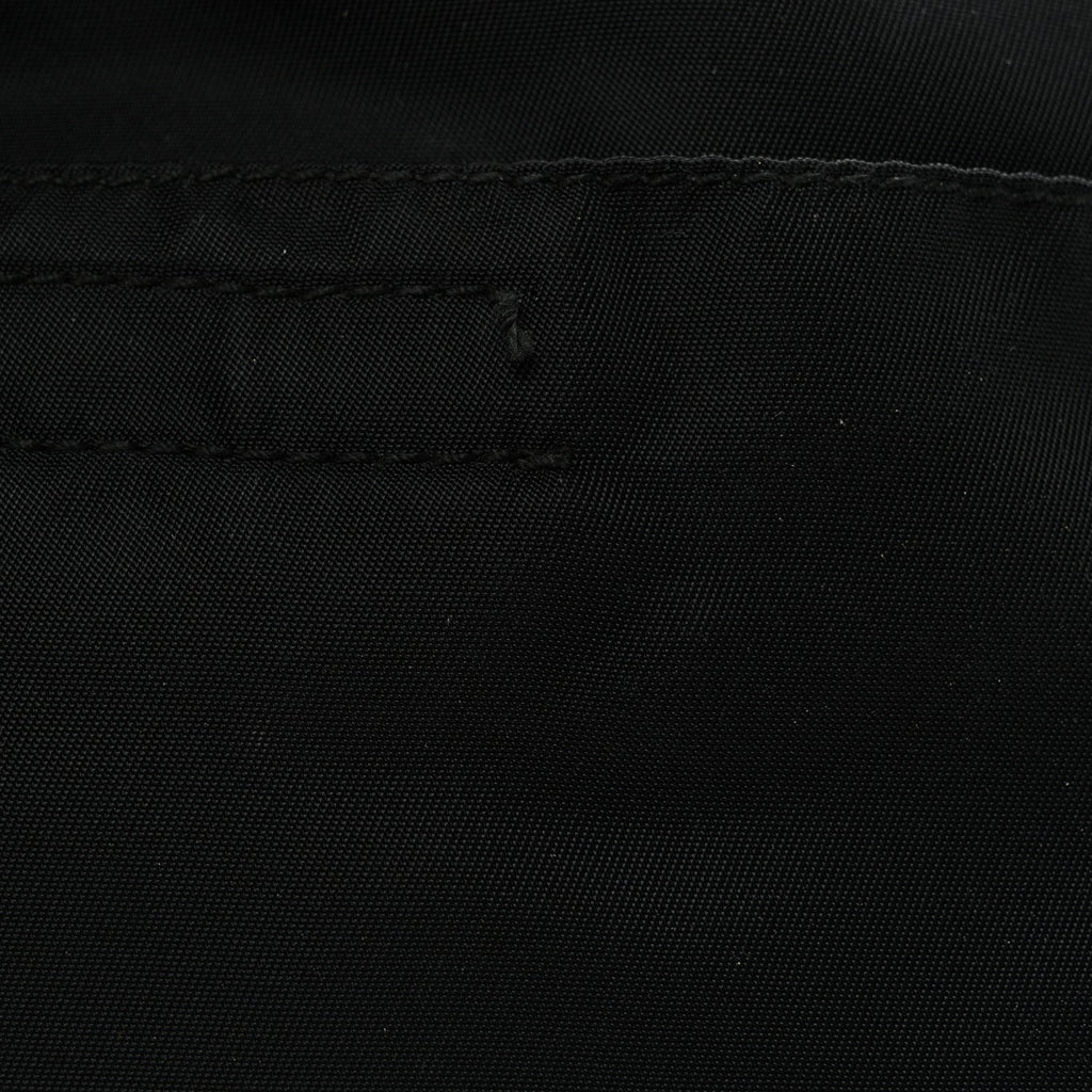 Nylon Mini Flat Messenger Bag Black