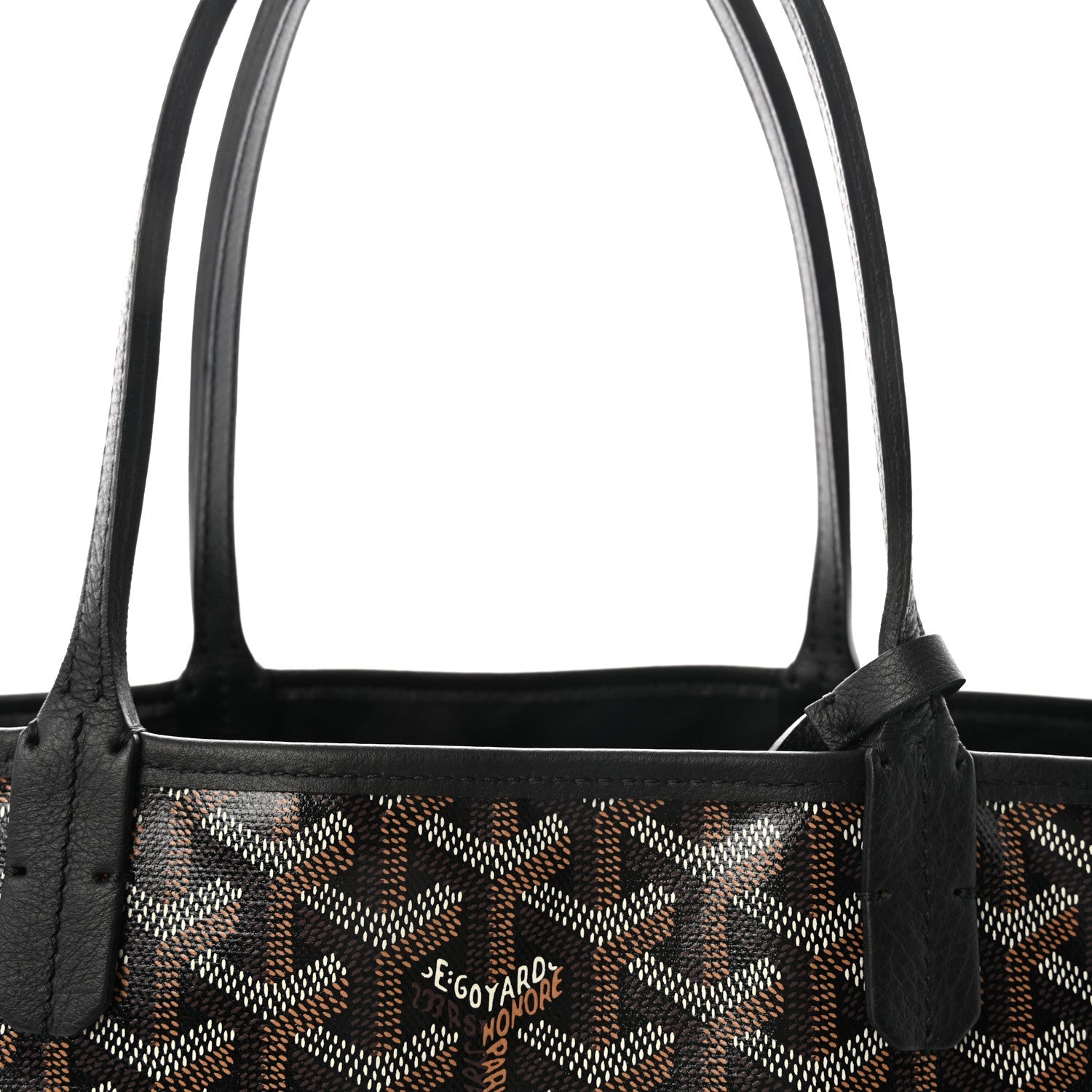 Goyardine Reversible Anjou PM Black