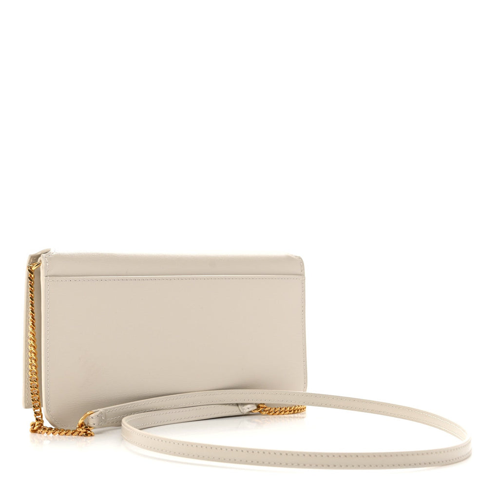 Smooth Calfskin Monogram Phone Holder Crossbody Crema Soft