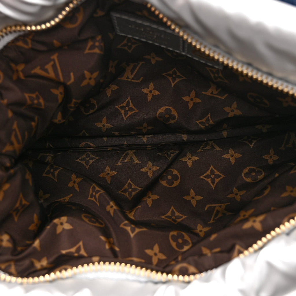 Econyl Monogram Pillow Maxi Multi Pochette Accessories Navy Silver