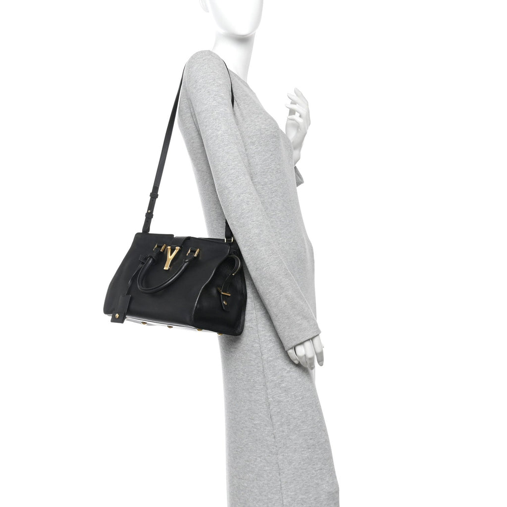 Calfskin Small Classic Y Cabas Black