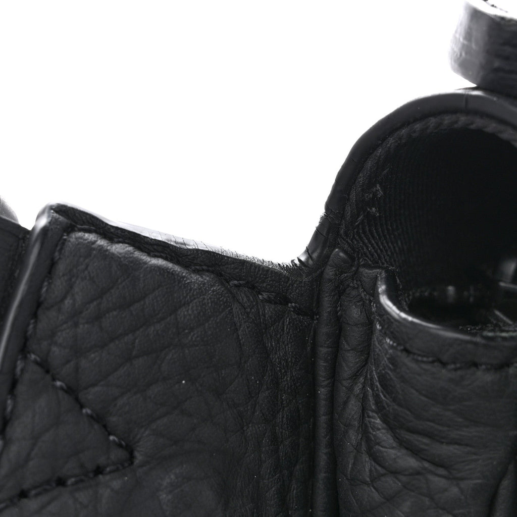 Taurillon Monogram S Lock Sling Bag Black