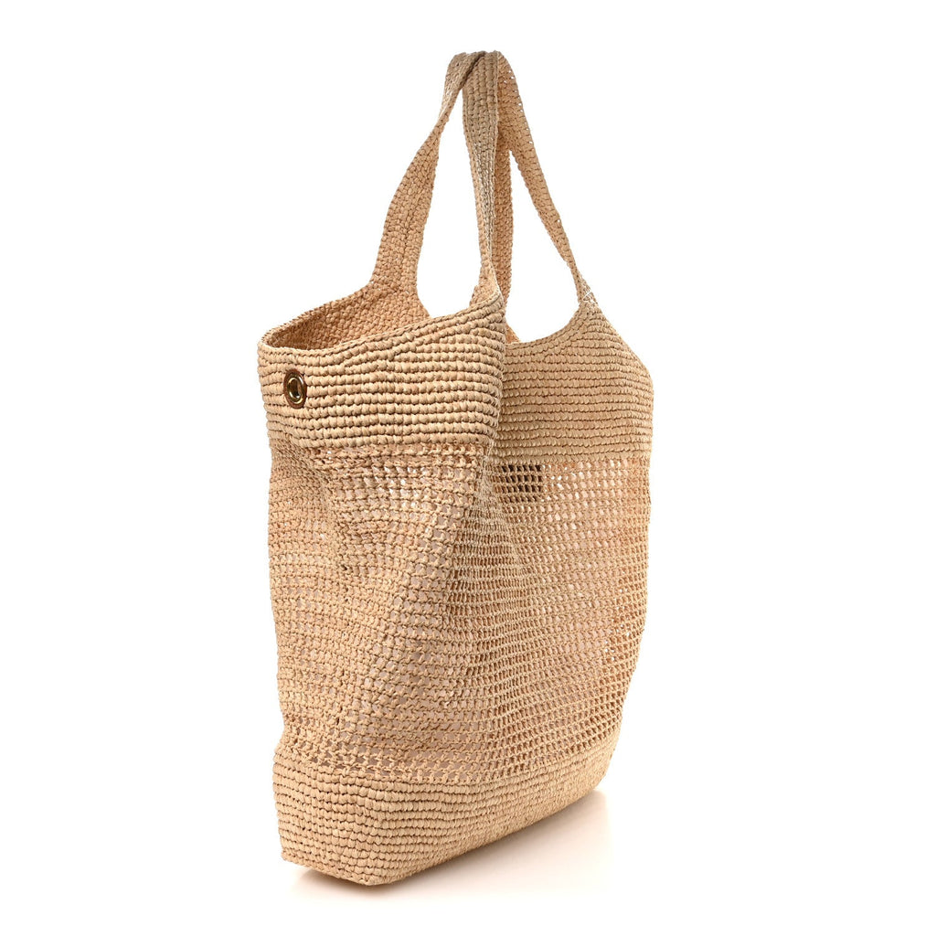Raffia Icare Shopping Tote Natural