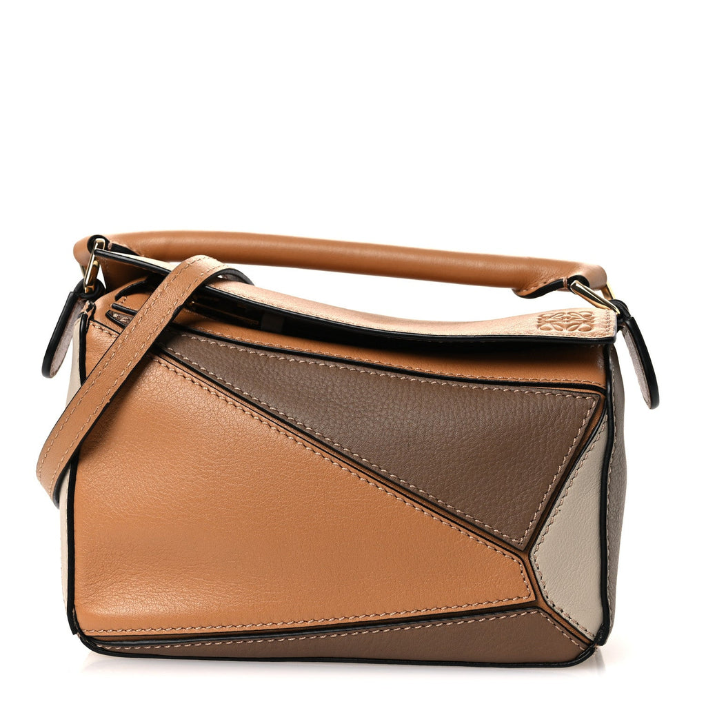 Calfskin Mini Puzzle Bag Warm Desert Mink