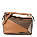 Calfskin Mini Puzzle Bag Warm Desert Mink