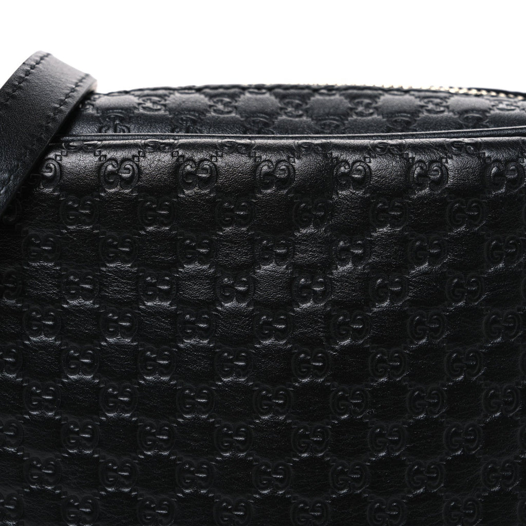 Microguccissima Mini Bree Messenger Bag Black