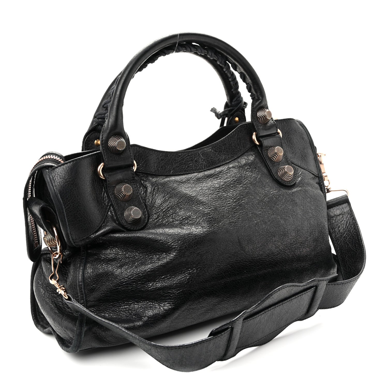 Agneau Giant 21 Rose Gold Hardware City Black