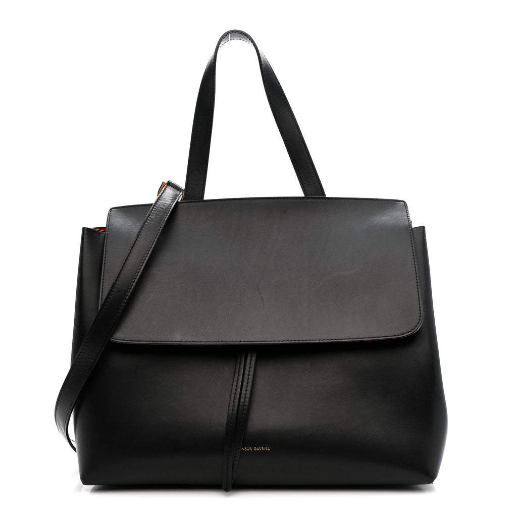 Calfskin Lady Bag Black Flamma
