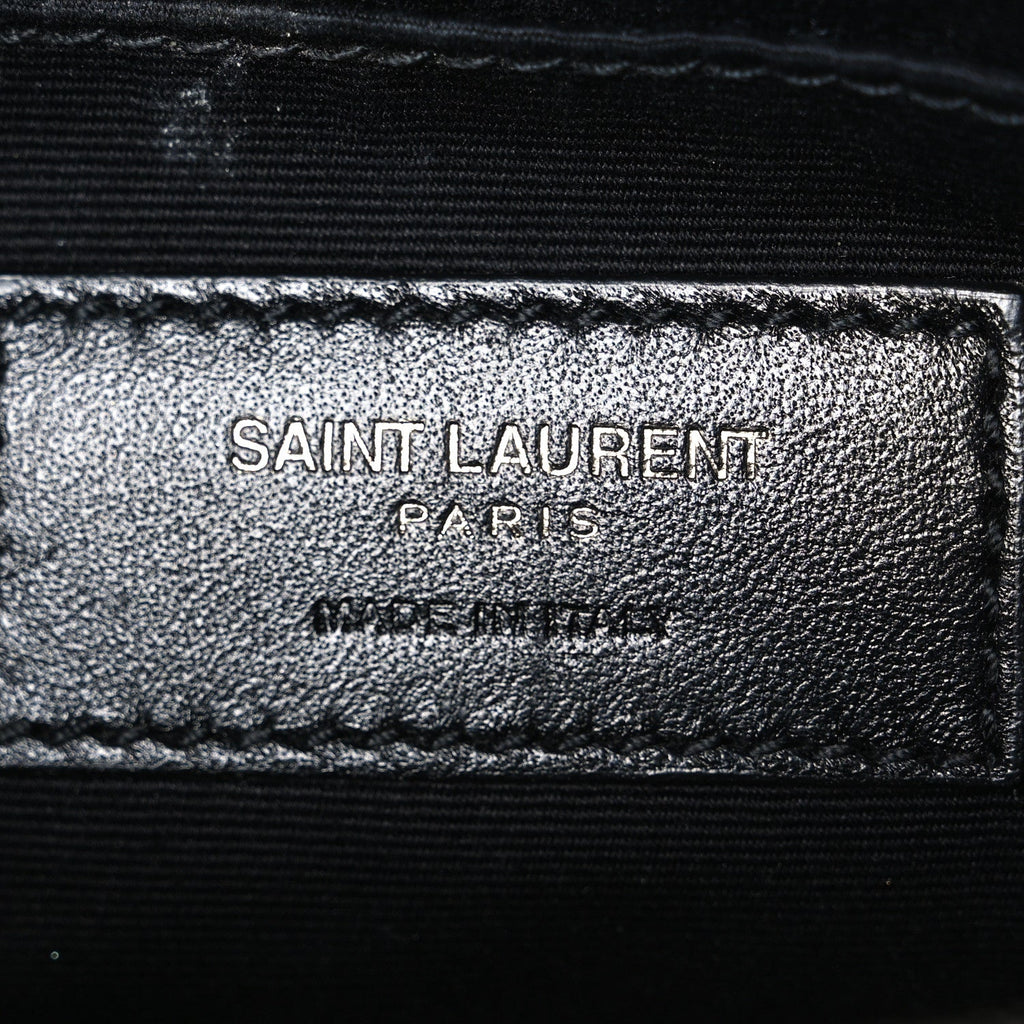 Calfskin Matelasse Monogram Lou Belt Bag Black