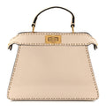 Cuoio Roma Sellerissima Nappa Sintetica Tape Stitch Small Peekaboo I SEE U Satchel Camelia