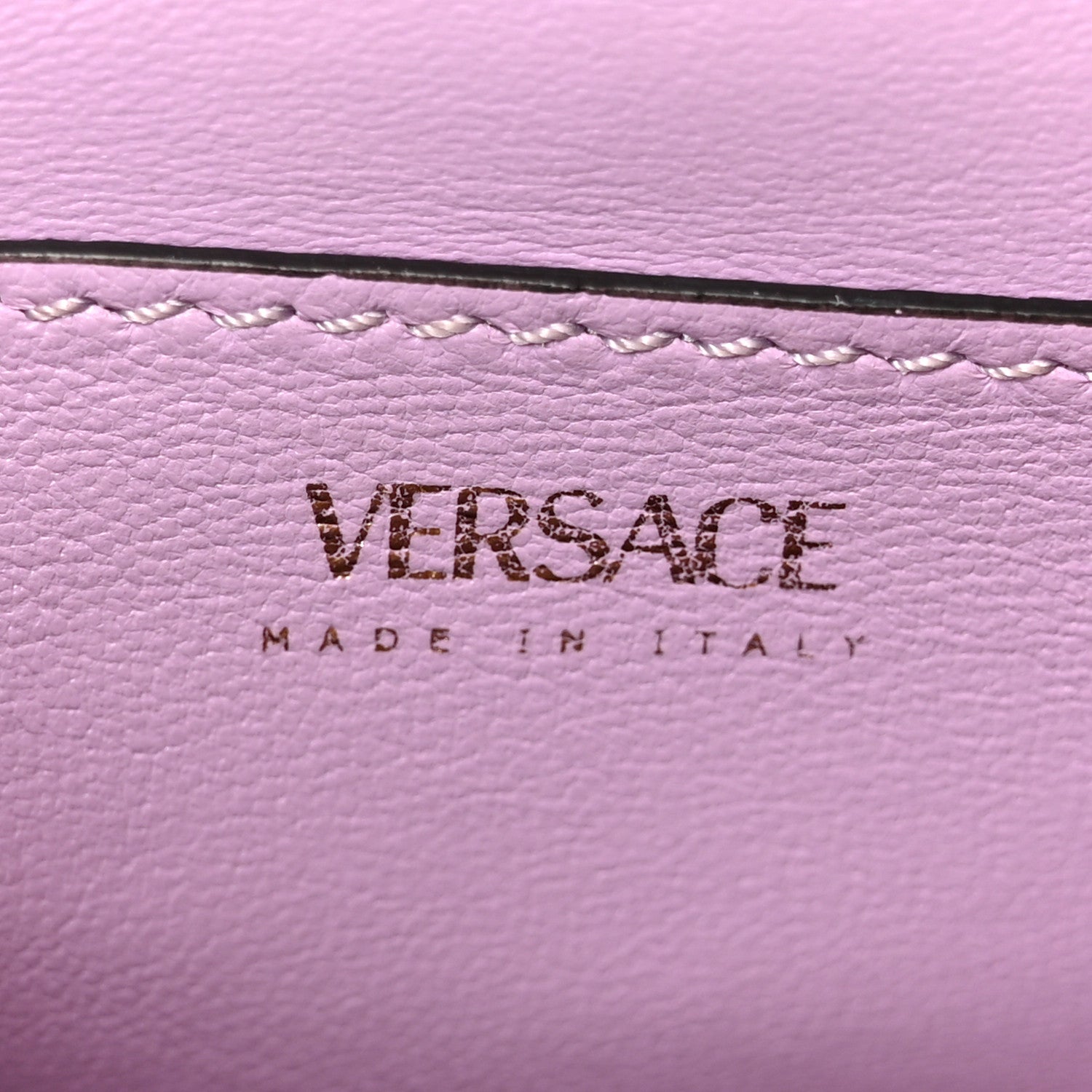 Grained Calfskin Small La Medusa Top Handle Bag Pink