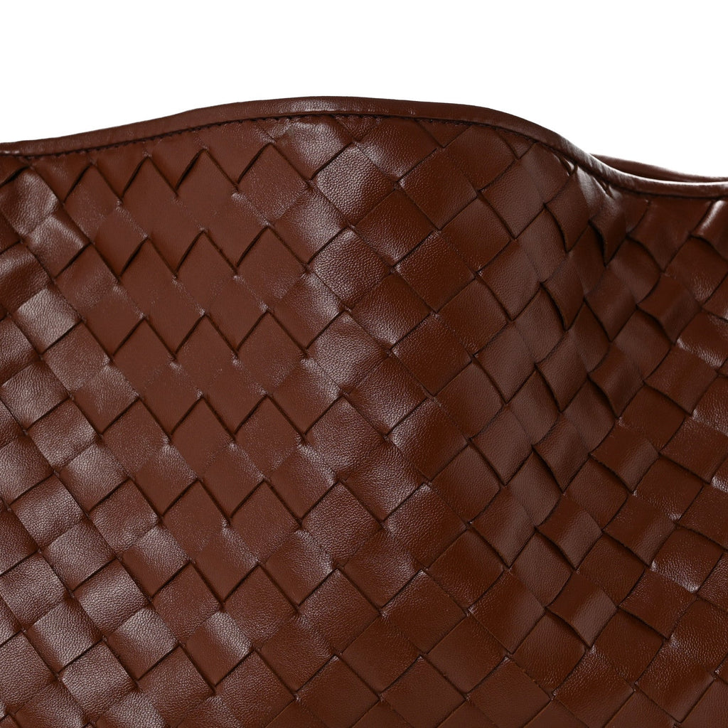 Calfskin Intrecciato Small Hop Sapele