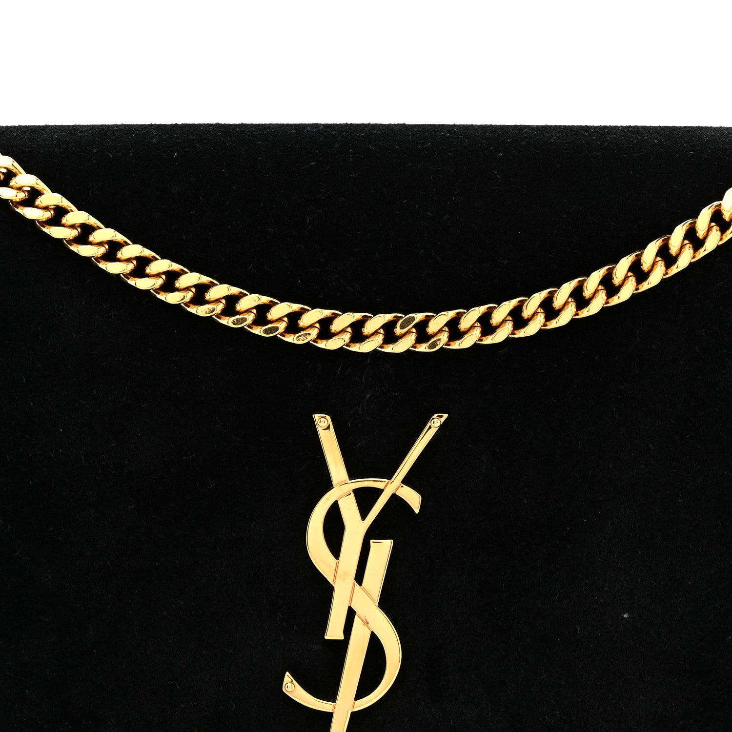 Suede Medium Classic Monogram Kate Tassel Satchel Black