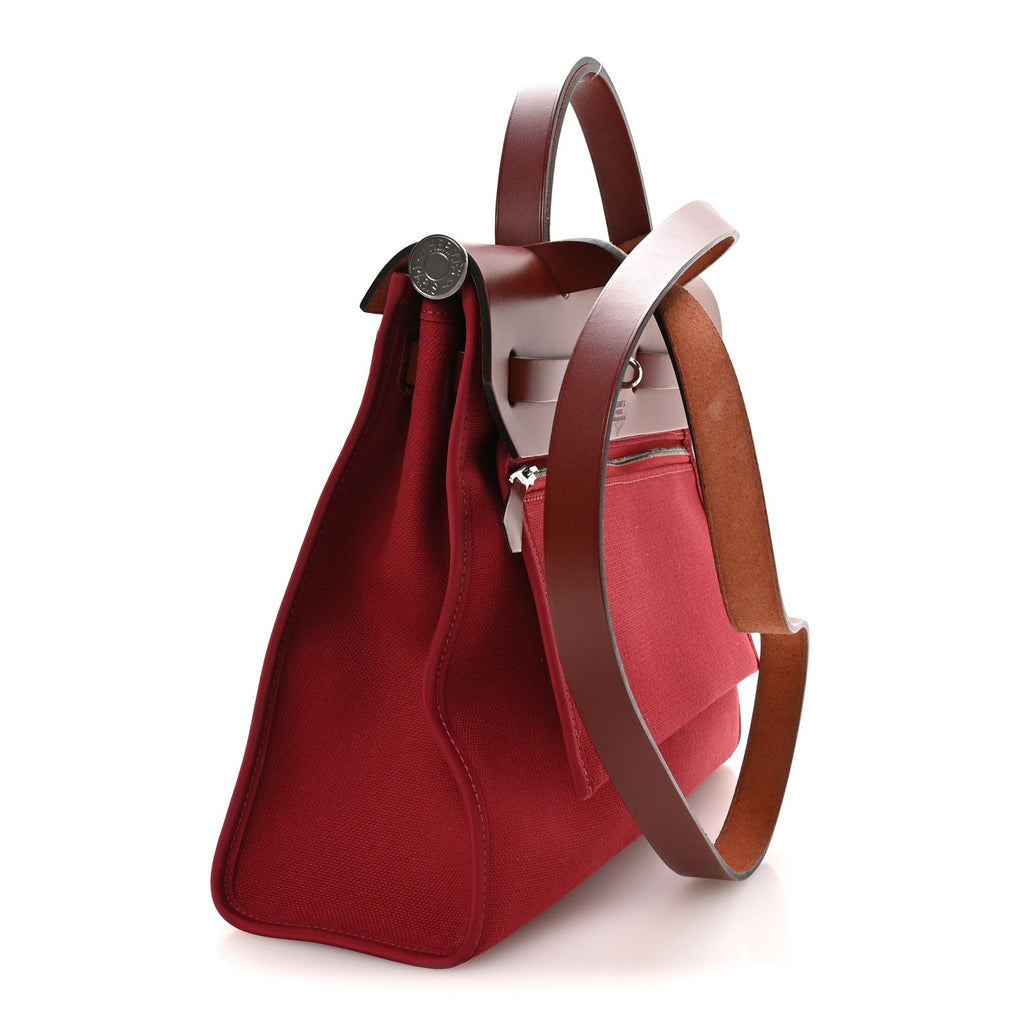 Vache Hunter Toile Herbag Zip 31 PM Rouge H