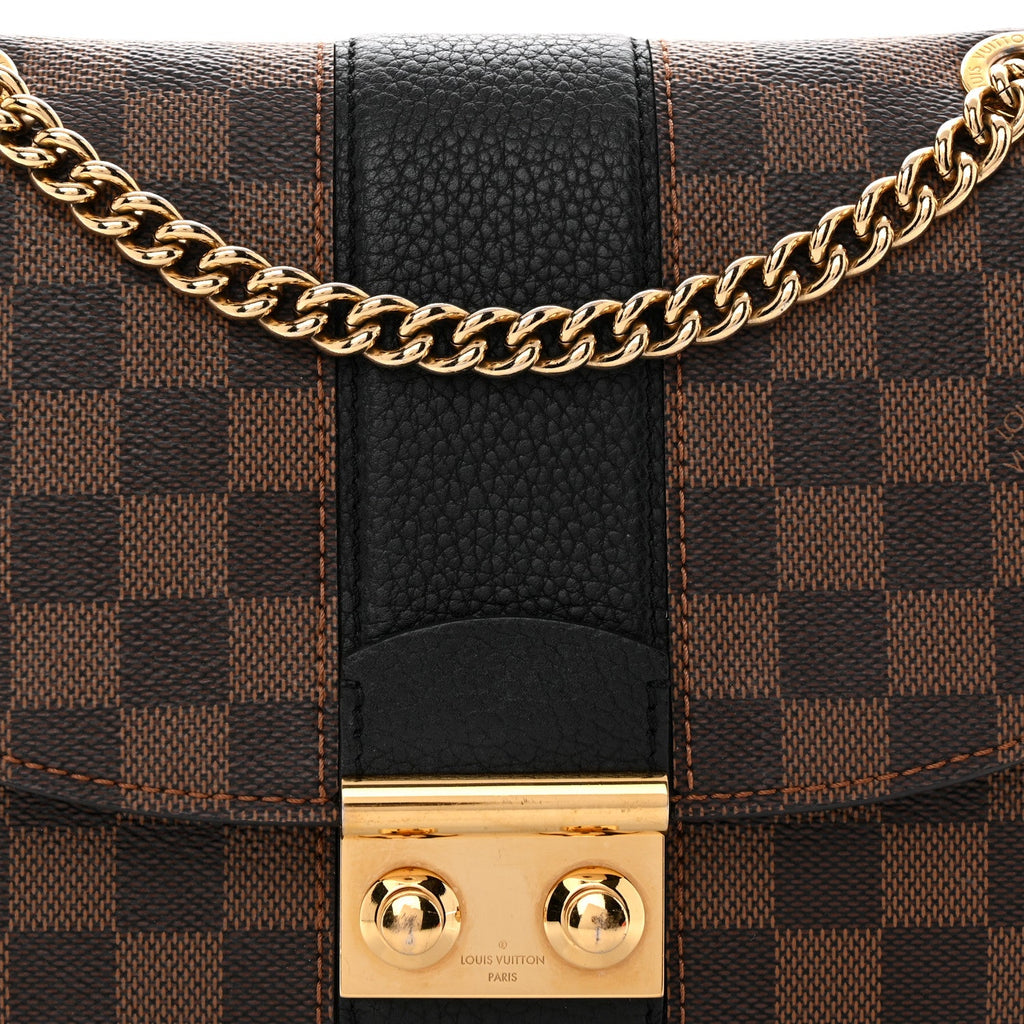 Damier Ebene Cuir Taurillon Wight Black