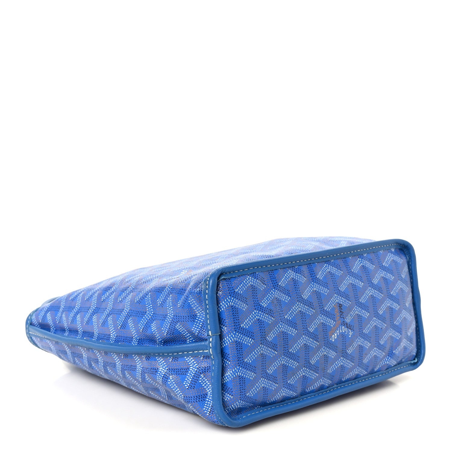 Goyardine Reversible Mini Anjou Sky Blue