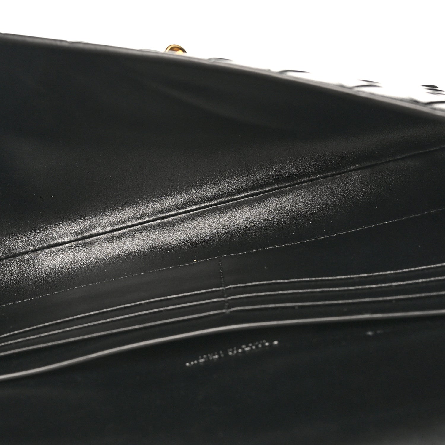 Nappa Intrecciato Long Andiamo Top Handle Clutch Black