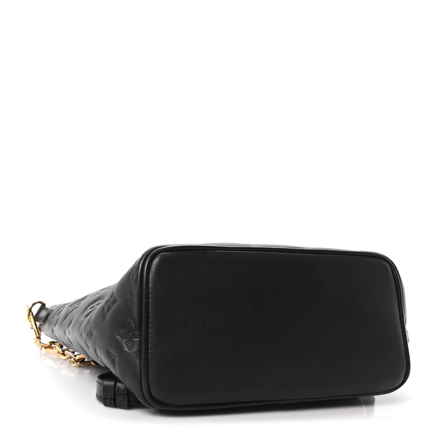 Lambskin Embossed Monogram Coussin PM Backpack Black
