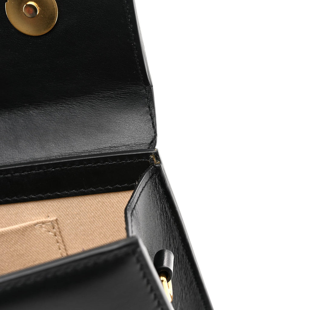 Smooth Calfskin Le Chiquito Long Black