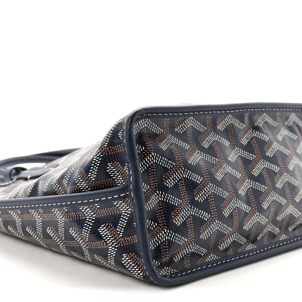 Goyardine Reversible Mini Anjou Navy