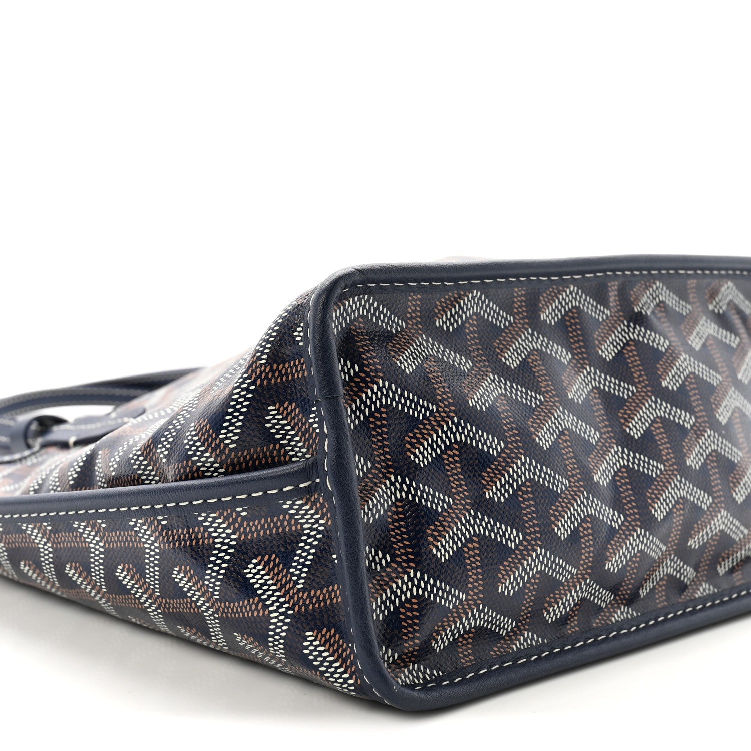 Goyardine Reversible Mini Anjou Navy