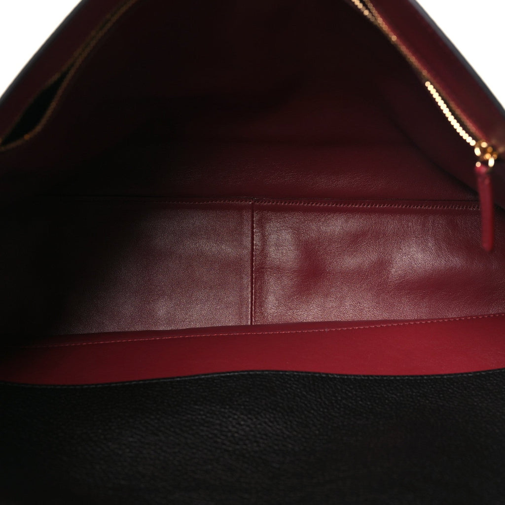 Grained Calfskin Souplissimo Maxi Flap Black