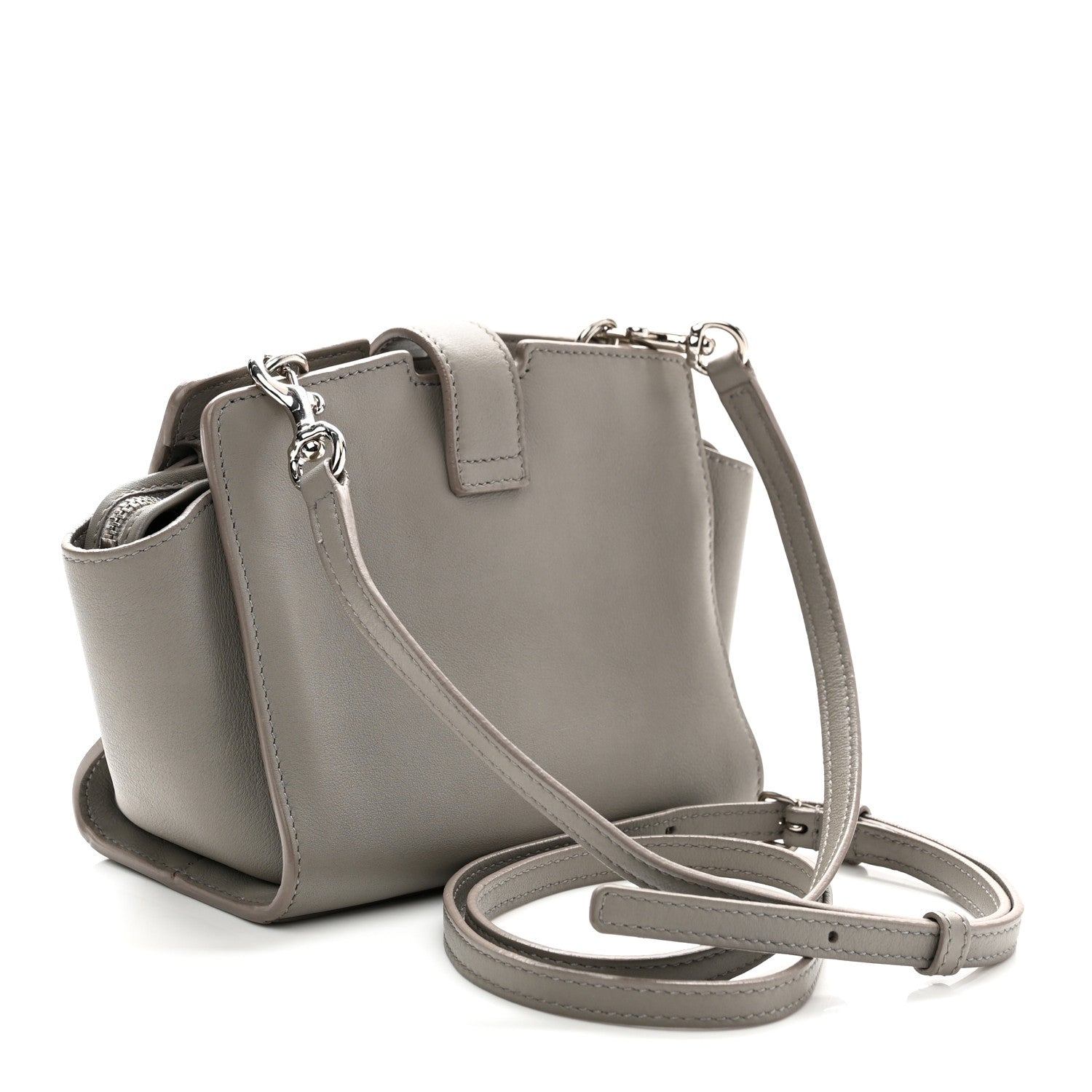 Calfskin Monogram Toy Cabas  Oyster Grey