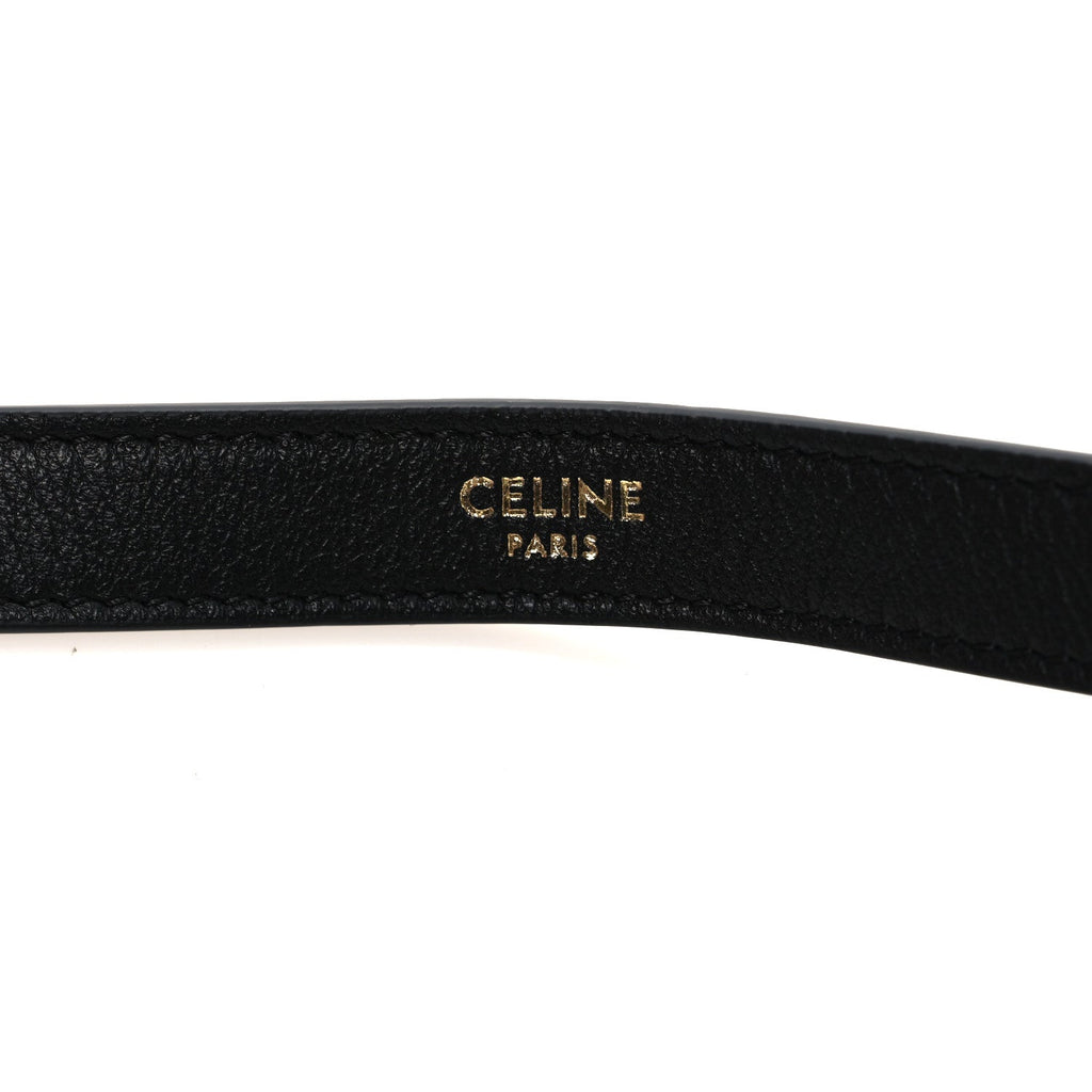 Supple Calfskin Cuir Triomphe Small Heloise Shoulder Bag Black