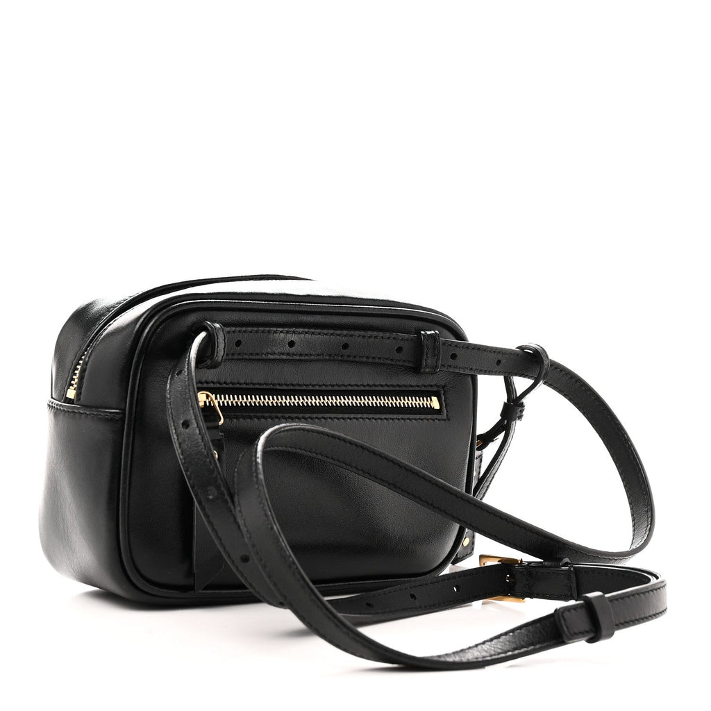 Calfskin Matelasse Monogram Lou Belt Bag Black